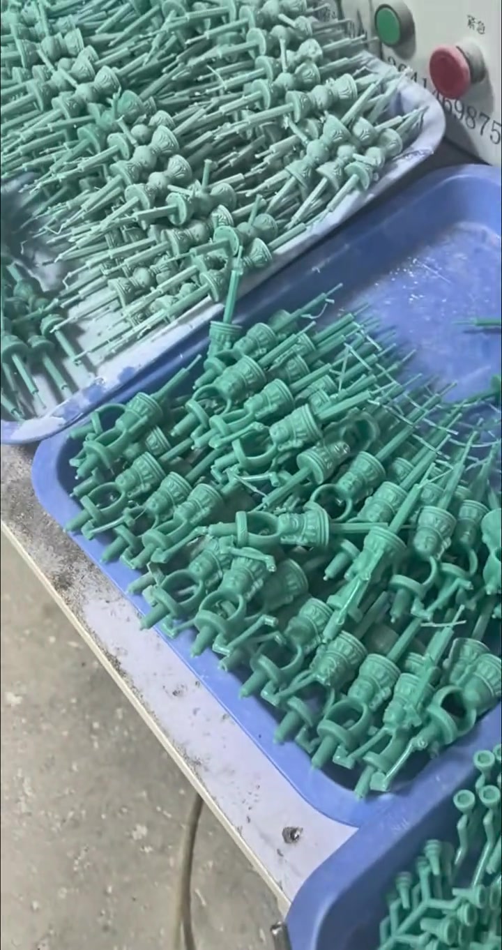 Lost-wax casting wax patterns ready for investment casting